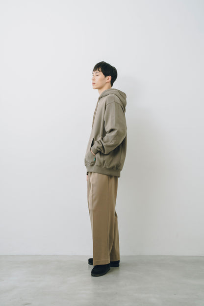 French Terry Logo Embroidered Pullover Hoodie