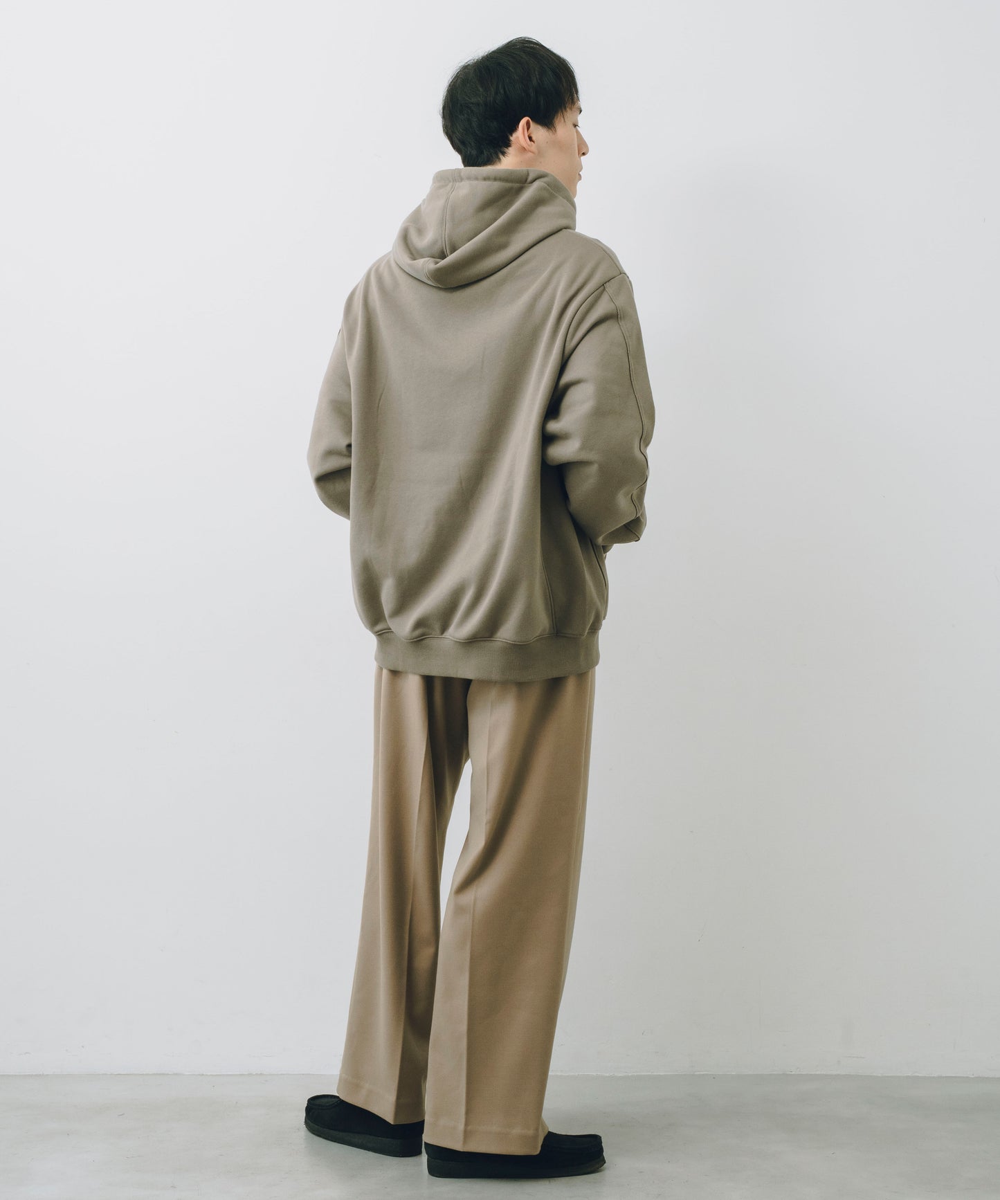 French Terry Logo Embroidered Pullover Hoodie