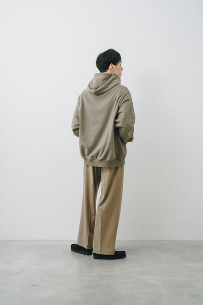 French Terry Logo Embroidered Pullover Hoodie