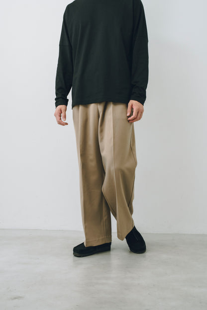 【25AW新作】Wool-Blend Twill Tuck Wide Slacks  -ウール混ツイル タックワイドスラックス-