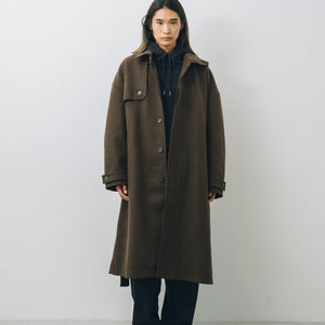 【発売前】Melton Long Trench Coat -メルトンロングトレンチコート-