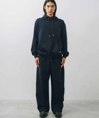 French Terry Logo Embroidered Pullover Hoodie