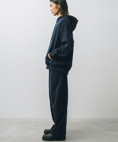 French Terry Logo Embroidered Pullover Hoodie