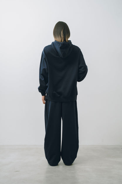 【25AW新作】French Terry Curved Sweat Wide Pants -CVC裏毛スウェットカーブワイドパンツ-