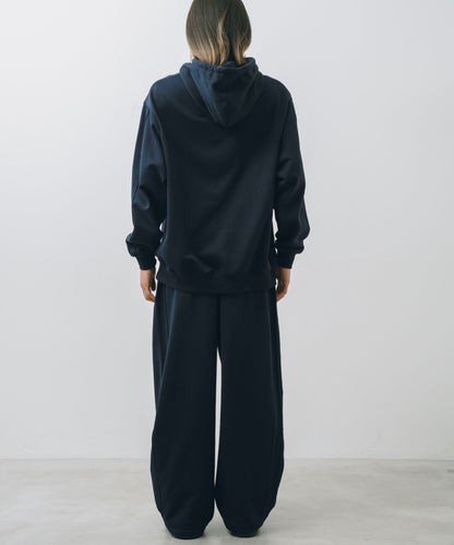 French Terry Logo Embroidered Pullover Hoodie