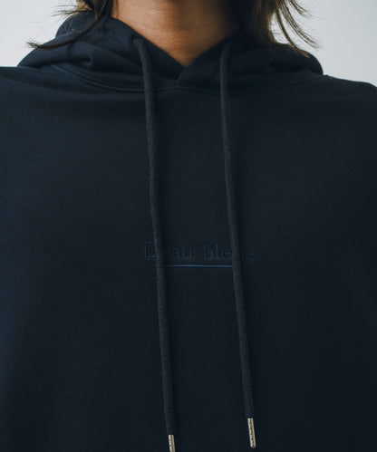 French Terry Logo Embroidered Pullover Hoodie