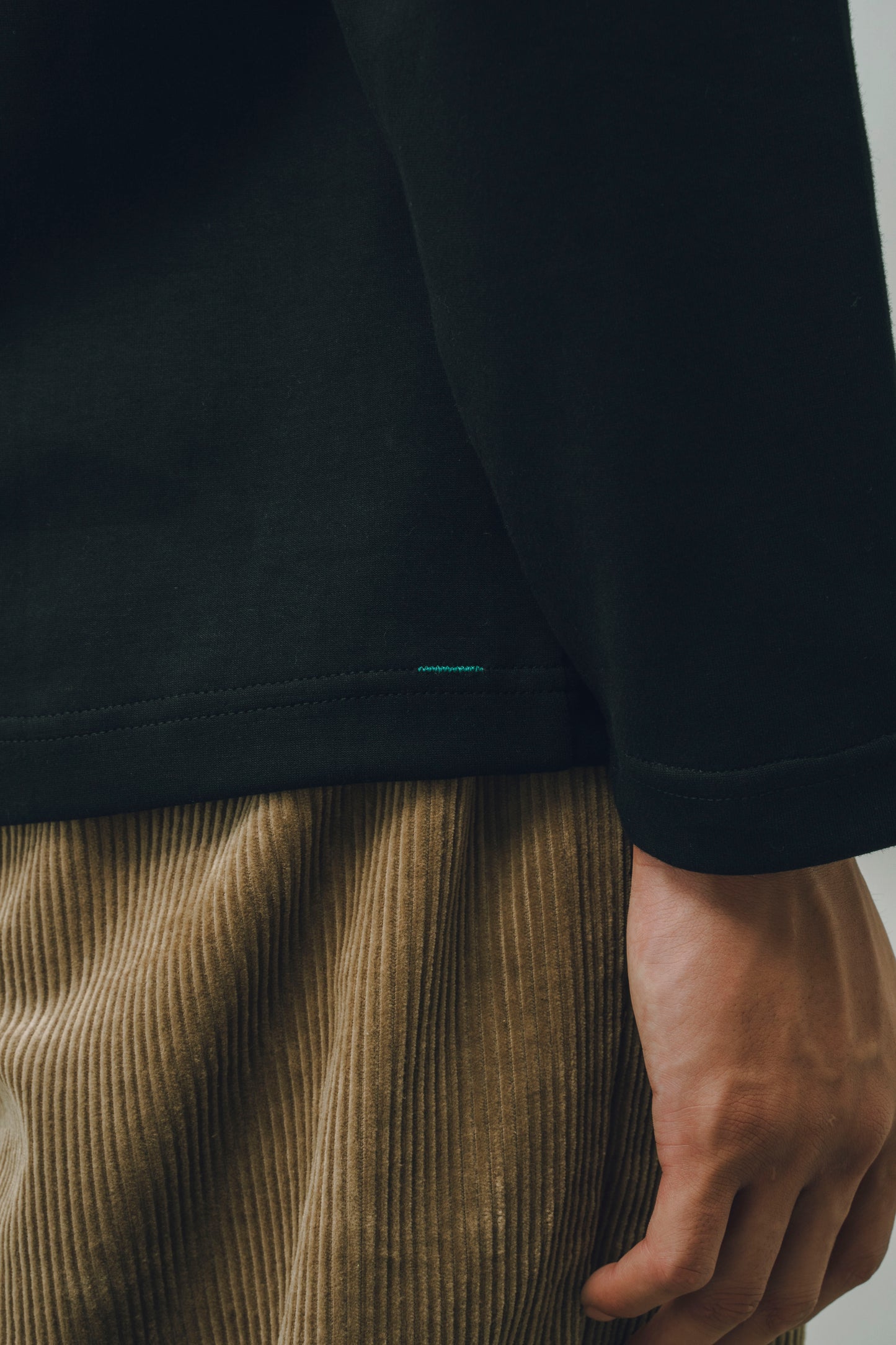 【25AW新作】Silky Touch Smooth Mock Neck L/S Tee -シルキースムースモックネック長袖Tee-