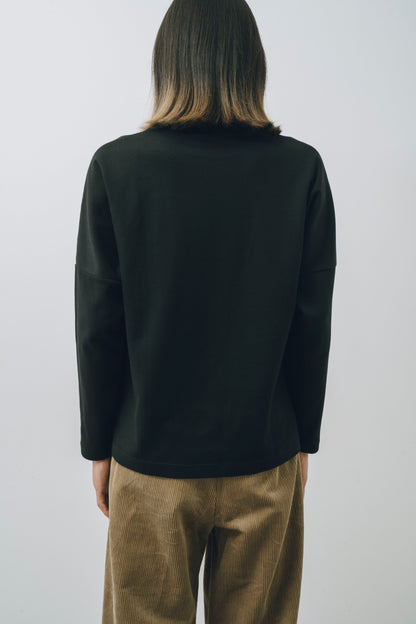 【25AW新作】Silky Touch Smooth Mock Neck L/S Tee -シルキースムースモックネック長袖Tee-