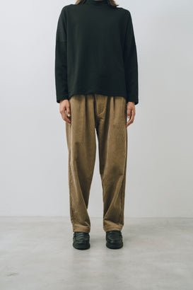 【25AW新作】Corduroy Tuck Wide Tapered Pants  -コーデュロイタックワイドパンツ-