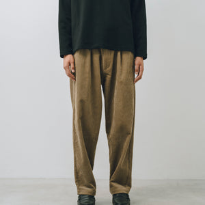 【25AW新作】Corduroy Tuck Wide Tapered Pants  -コーデュロイタックワイドパンツ-