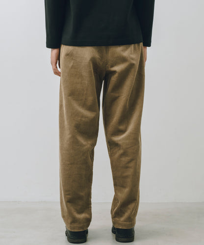 Corduroy Tuck Wide Tapered Pants