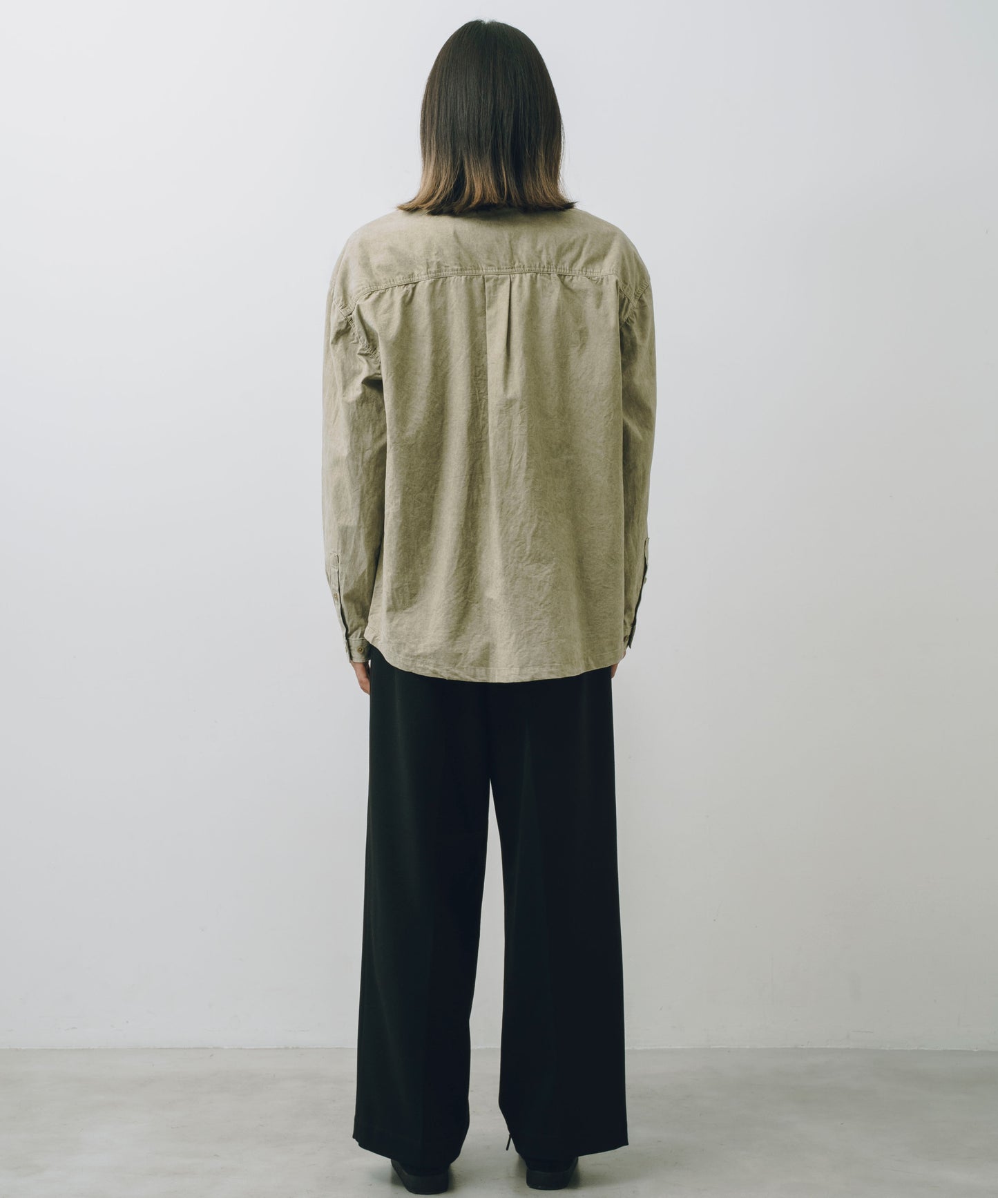 Garment-Washed Stitch Overshirt