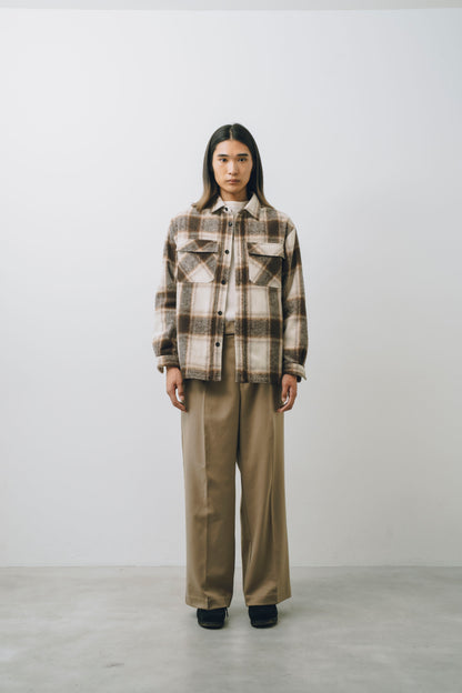 Ombre Check L/S Shirt Jacket