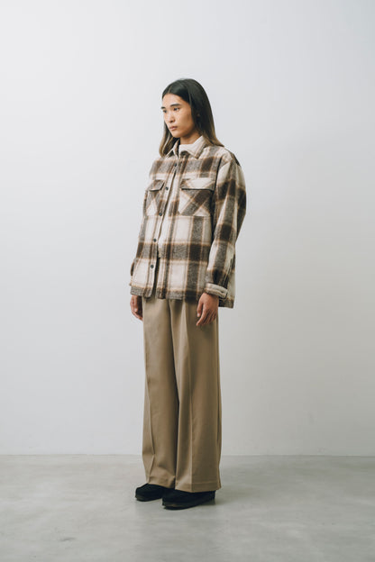 Ombre Check L/S Shirt Jacket
