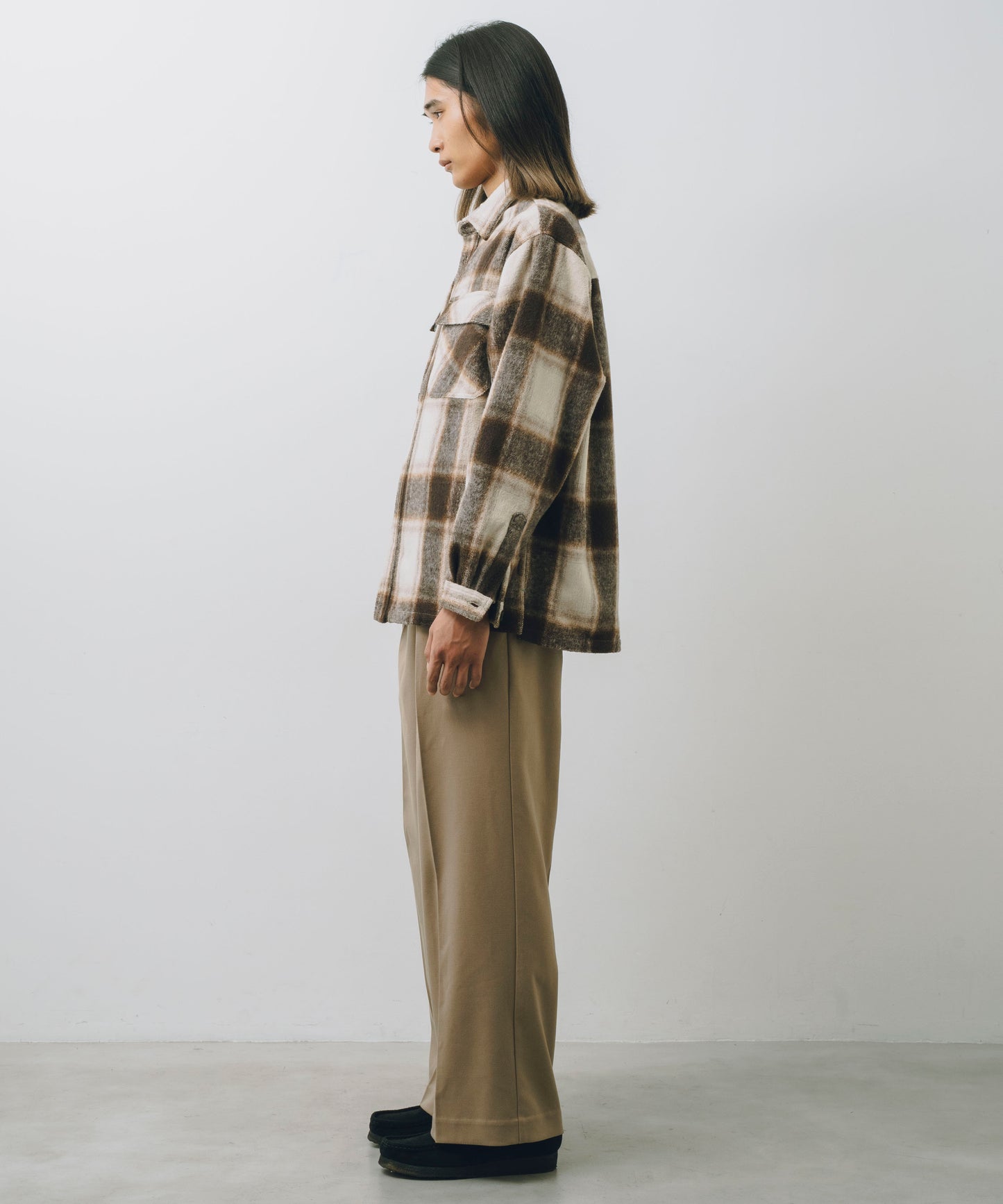 Ombre Check L/S Shirt Jacket
