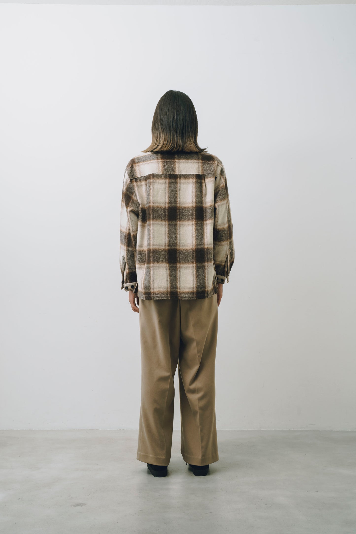 Ombre Check L/S Shirt Jacket