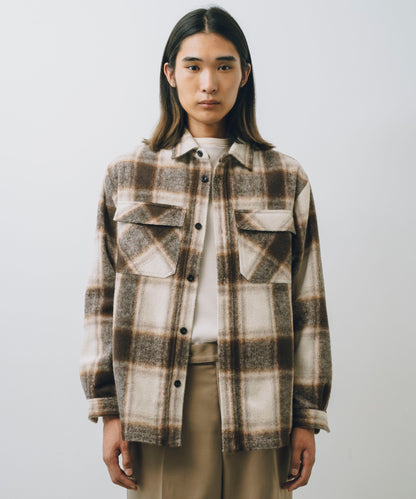 Ombre Check L/S Shirt Jacket