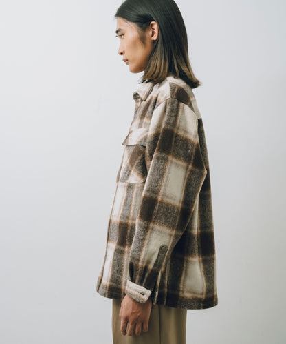 Ombre Check L/S Shirt Jacket