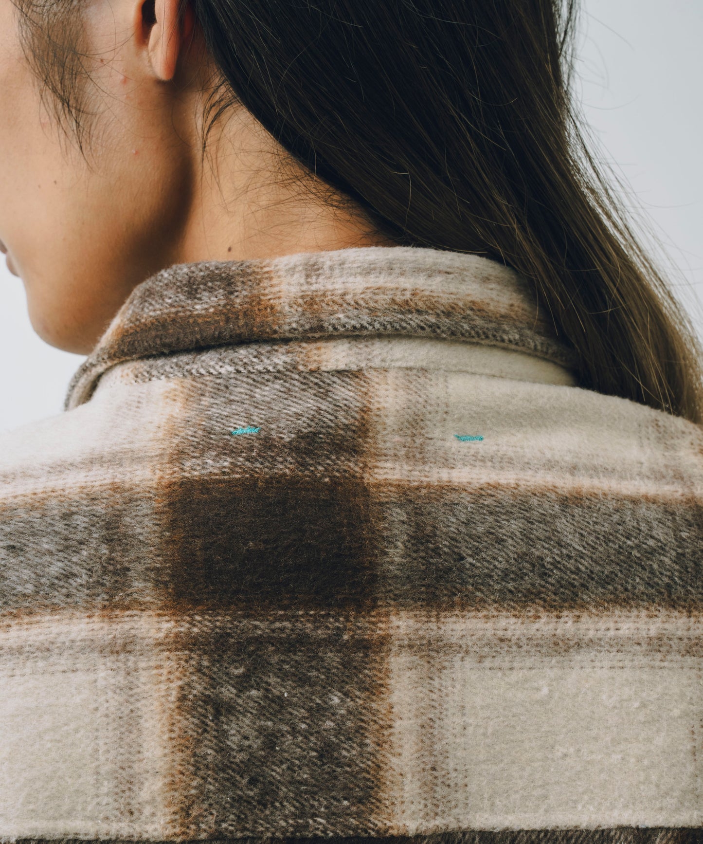 Ombre Check L/S Shirt Jacket