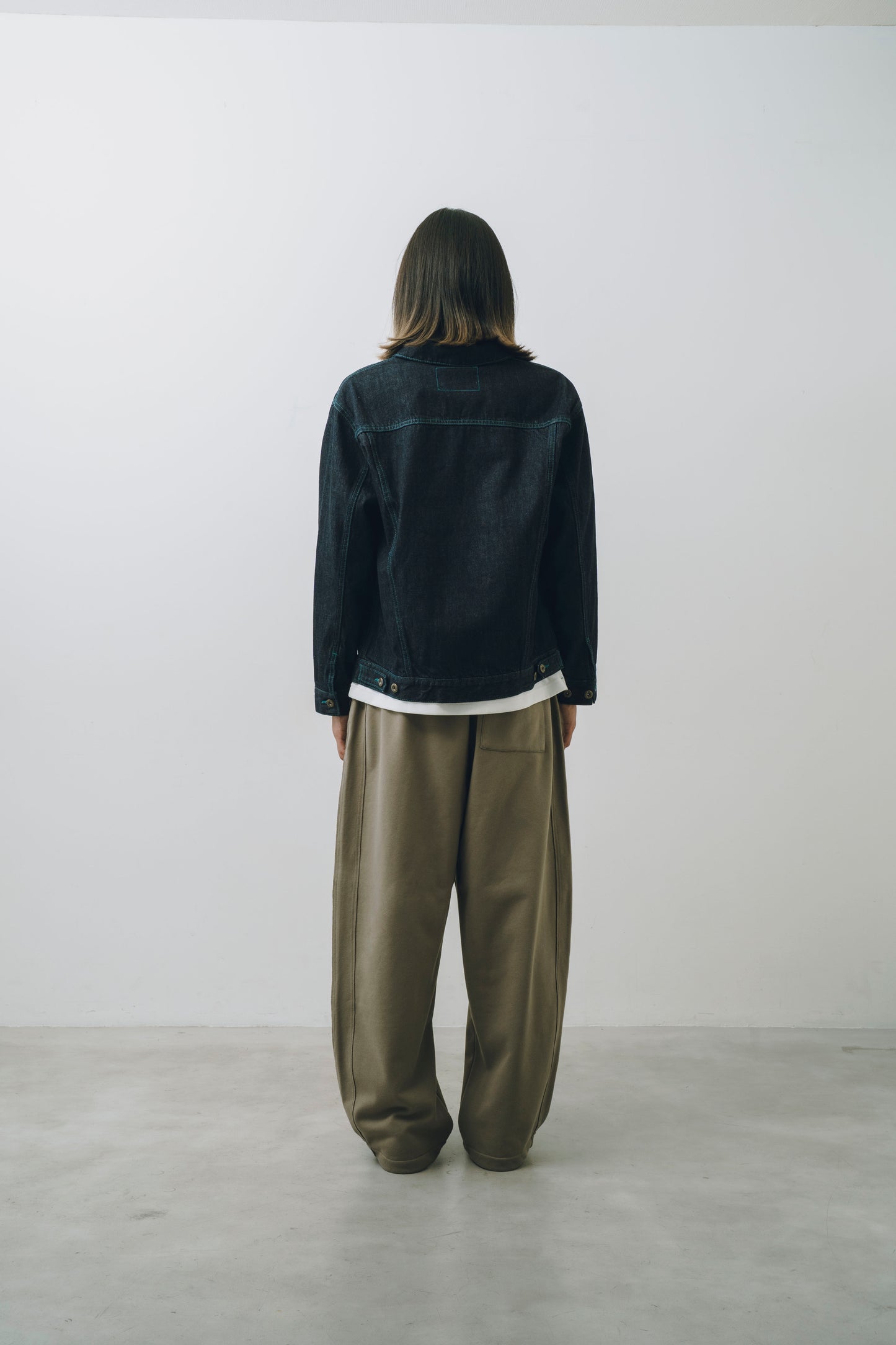 【25AW新作】French Terry Curved Sweat Wide Pants -CVC裏毛スウェットカーブワイドパンツ-