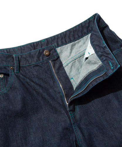 13oz Denim Curved Wide Pants (Japan Fabric)