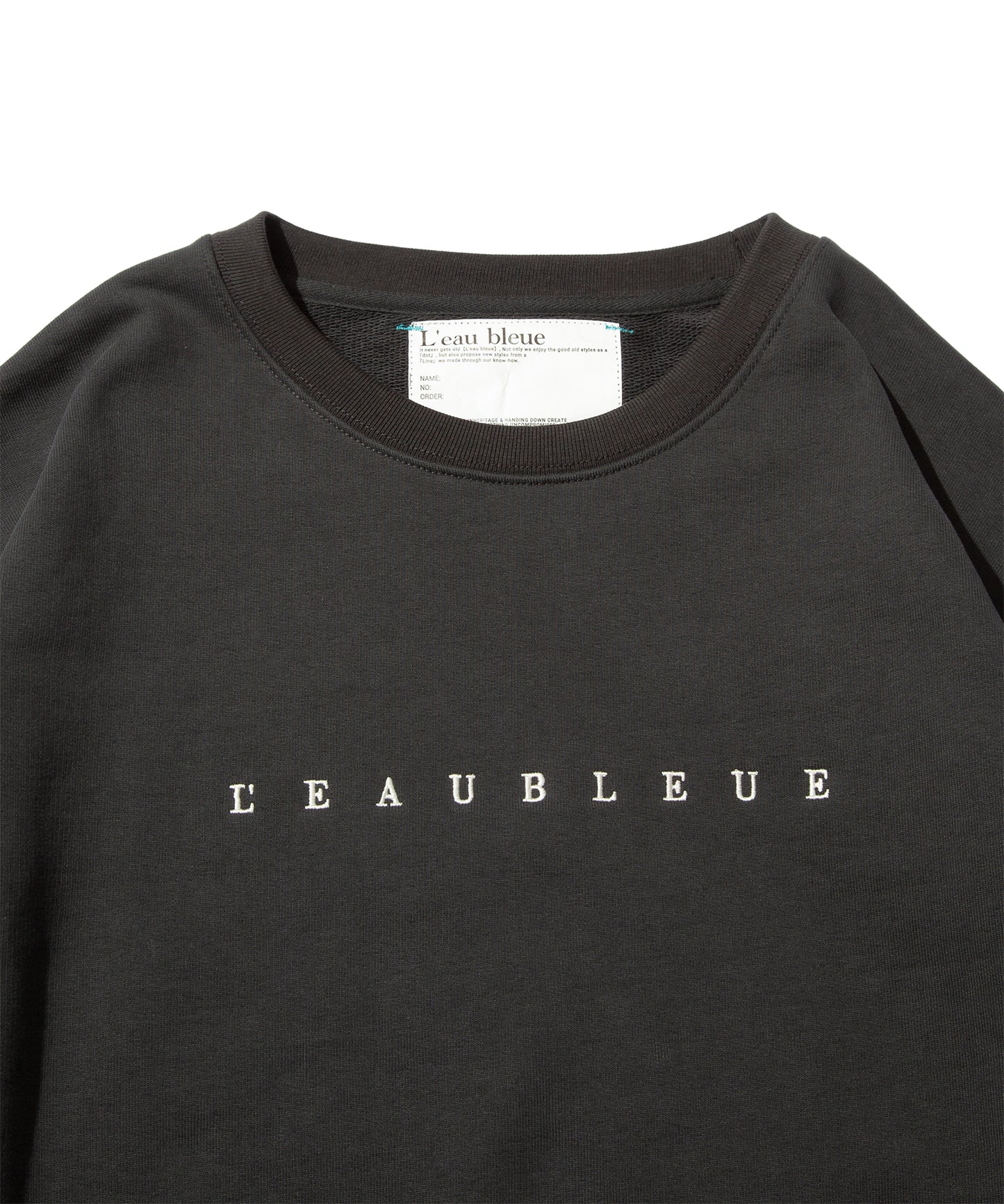 French Terry Logo Embroidered Crew Sweatshirt