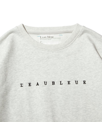 French Terry Logo Embroidered Crew Sweatshirt