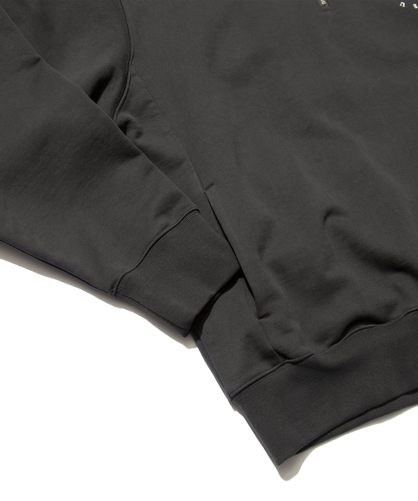 French Terry Logo Embroidered Half-Zip Sweatshirt