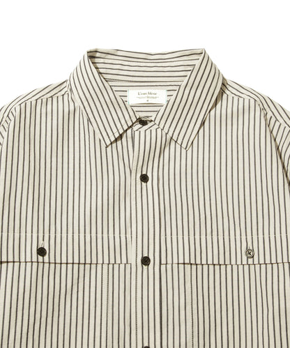 Stripe Yoke Panel L/S Shirt