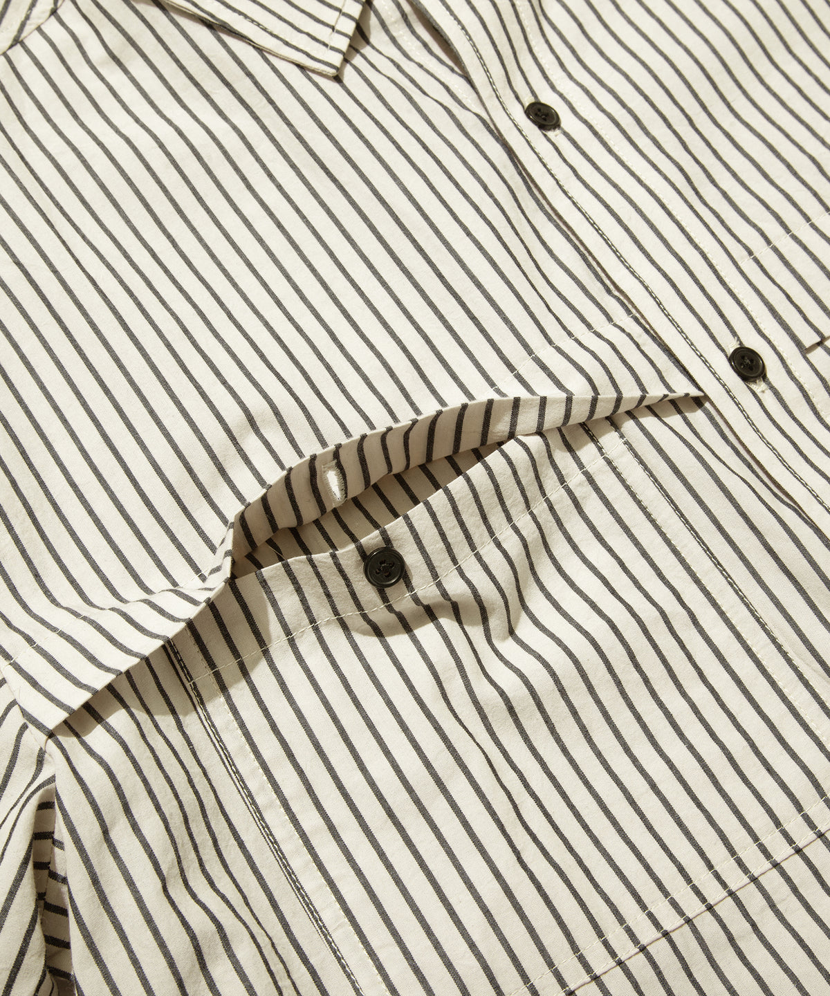 Stripe Yoke Panel L/S Shirt