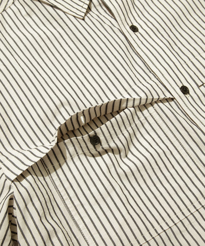 Stripe Yoke Panel L/S Shirt
