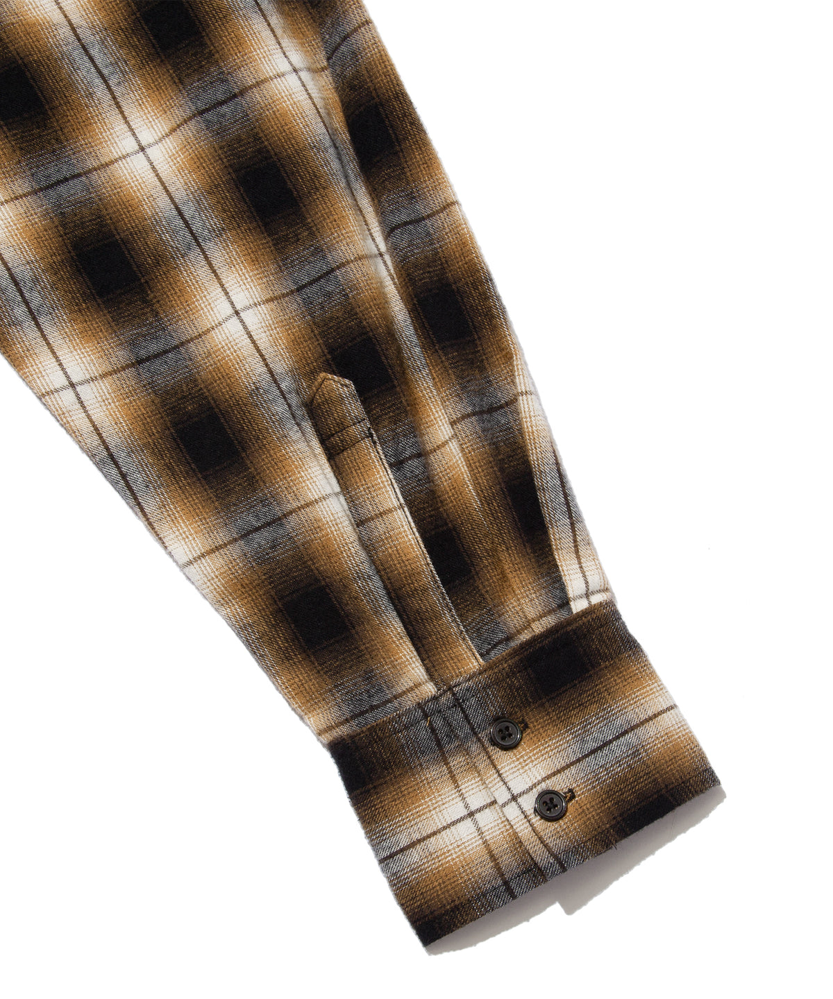 Ombre Check Open Collar L/S Shirt