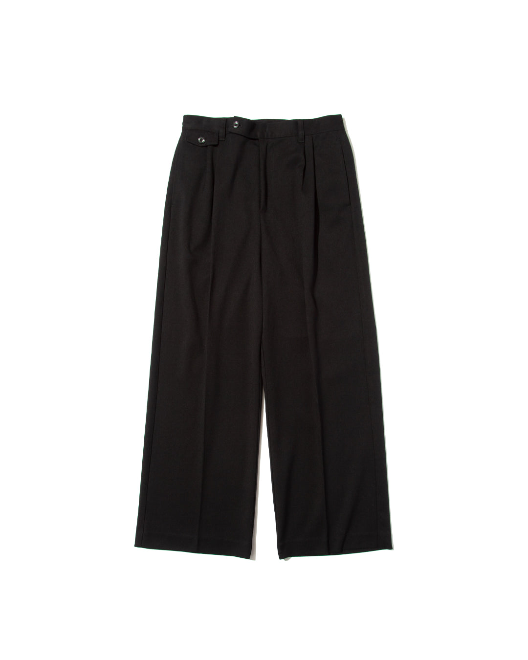 【25AW新作】Wool-Blend Twill Tuck Wide Slacks  -ウール混ツイル タックワイドスラックス-