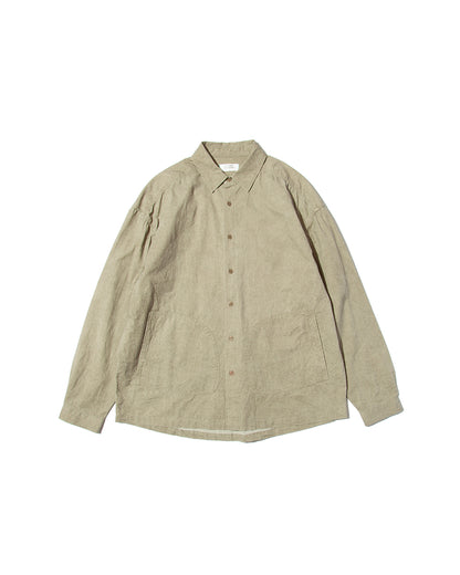 【25AW新作】Garment-Washed Stitch Overshirt  -ガーメントウォッシュステッチオーバーシャツ-