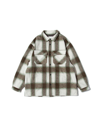 【25AW新作】Ombre Check L/S Shirt Jacket  -オンブレチェック長袖シャツジャケット-