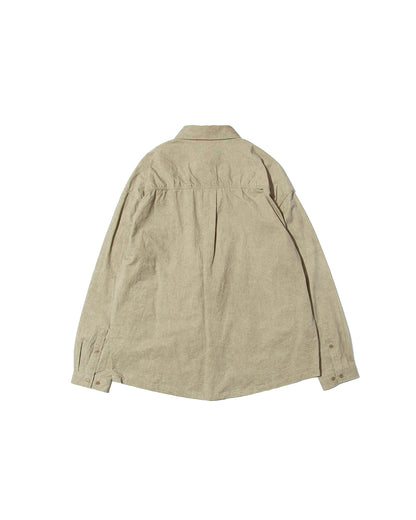 【25AW新作】Garment-Washed Stitch Overshirt  -ガーメントウォッシュステッチオーバーシャツ-