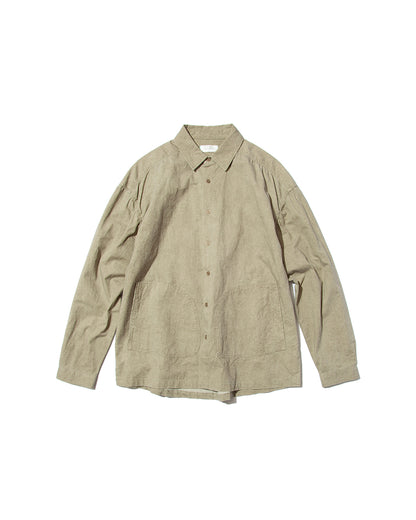 【25AW新作】Garment-Washed Stitch Overshirt  -ガーメントウォッシュステッチオーバーシャツ-