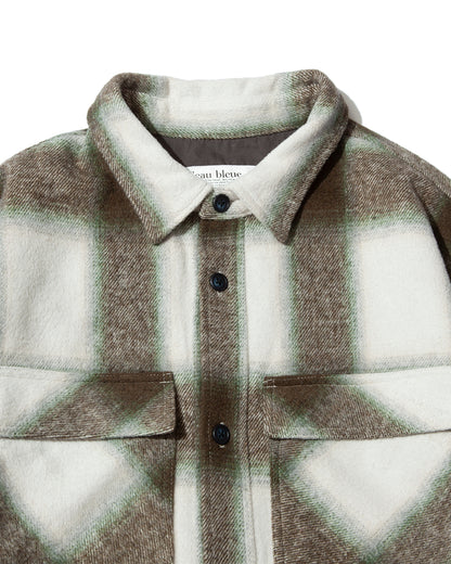 【25AW新作】Ombre Check L/S Shirt Jacket  -オンブレチェック長袖シャツジャケット-