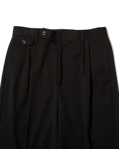 【25AW新作】Wool-Blend Twill Tuck Wide Slacks  -ウール混ツイル タックワイドスラックス-