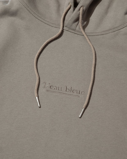 【25AW新作】French Terry Logo Embroidered Pullover Hoodie -CVC裏毛ロゴ刺繍プルオーバーフーディ-
