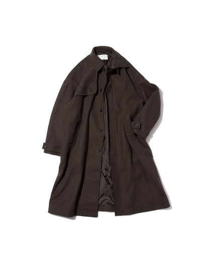 【発売前】Melton Long Trench Coat -メルトンロングトレンチコート-