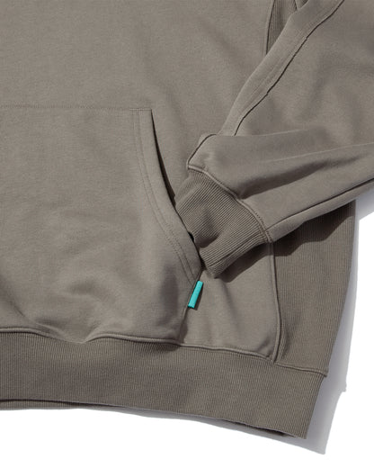 【25AW新作】French Terry Logo Embroidered Pullover Hoodie -CVC裏毛ロゴ刺繍プルオーバーフーディ-
