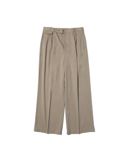 【25AW新作】Wool-Blend Twill Tuck Wide Slacks  -ウール混ツイル タックワイドスラックス-