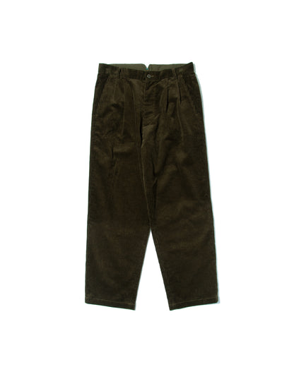 【25AW新作】Corduroy Tuck Wide Tapered Pants  -コーデュロイタックワイドパンツ-