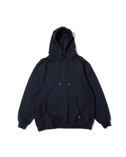 【25AW新作】French Terry Logo Embroidered Pullover Hoodie -CVC裏毛ロゴ刺繍プルオーバーフーディ-