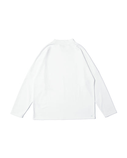 【25AW新作】Silky Touch Smooth Mock Neck L/S Tee -シルキースムースモックネック長袖Tee-