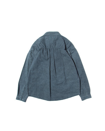 【25AW新作】Garment-Washed Stitch Overshirt  -ガーメントウォッシュステッチオーバーシャツ-