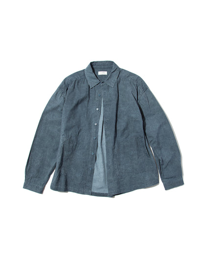【25AW新作】Garment-Washed Stitch Overshirt  -ガーメントウォッシュステッチオーバーシャツ-