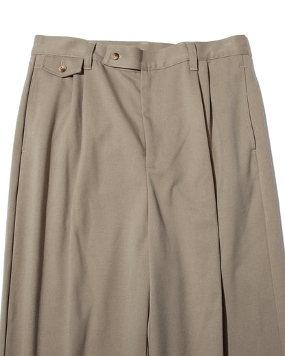 【25AW新作】Wool-Blend Twill Tuck Wide Slacks  -ウール混ツイル タックワイドスラックス-