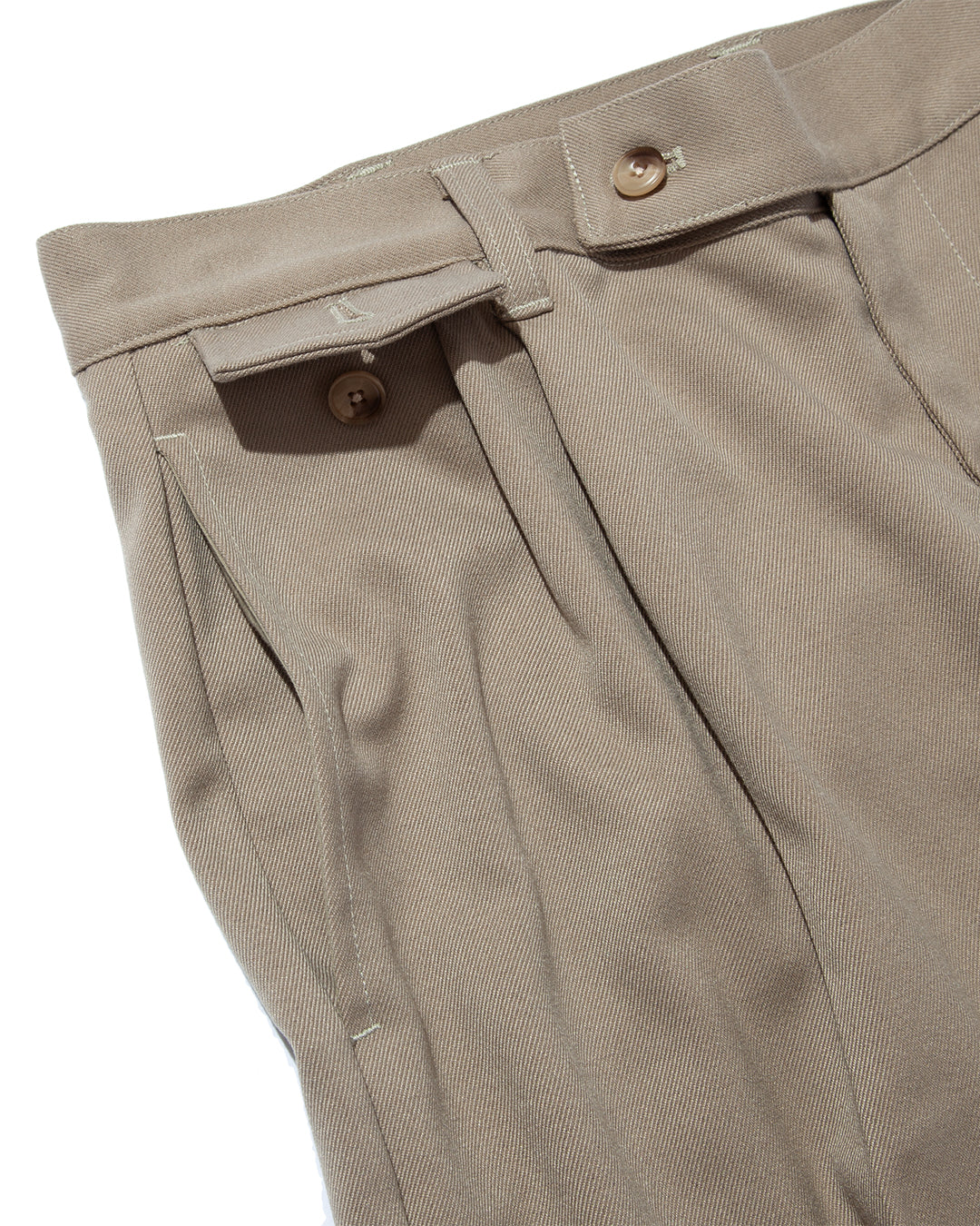 【25AW新作】Wool-Blend Twill Tuck Wide Slacks  -ウール混ツイル タックワイドスラックス-